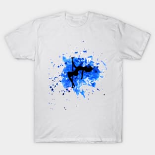 Blue Splash - Poledance art T-Shirt